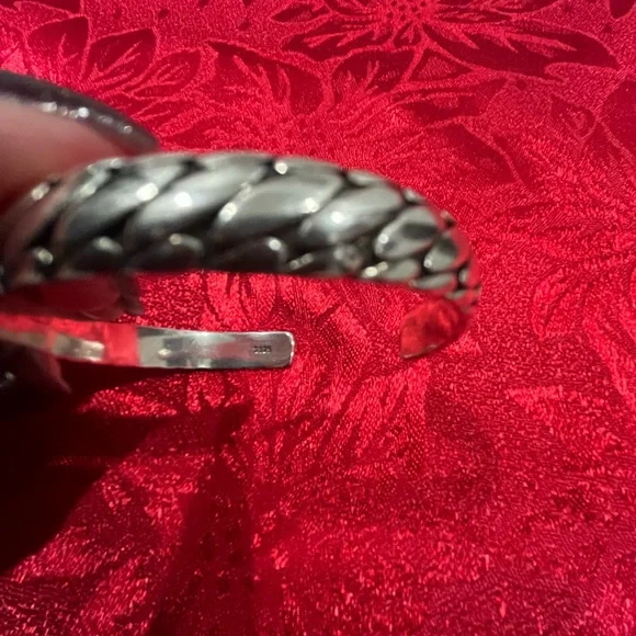 Sterling silver cuff bracelet - Picture 5 of 6